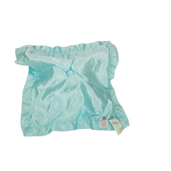 Carters Lovey Aqua Pink Mouse Plush Satin Trim Stuffed Security Blanket Lovie - Picture 3 of 7